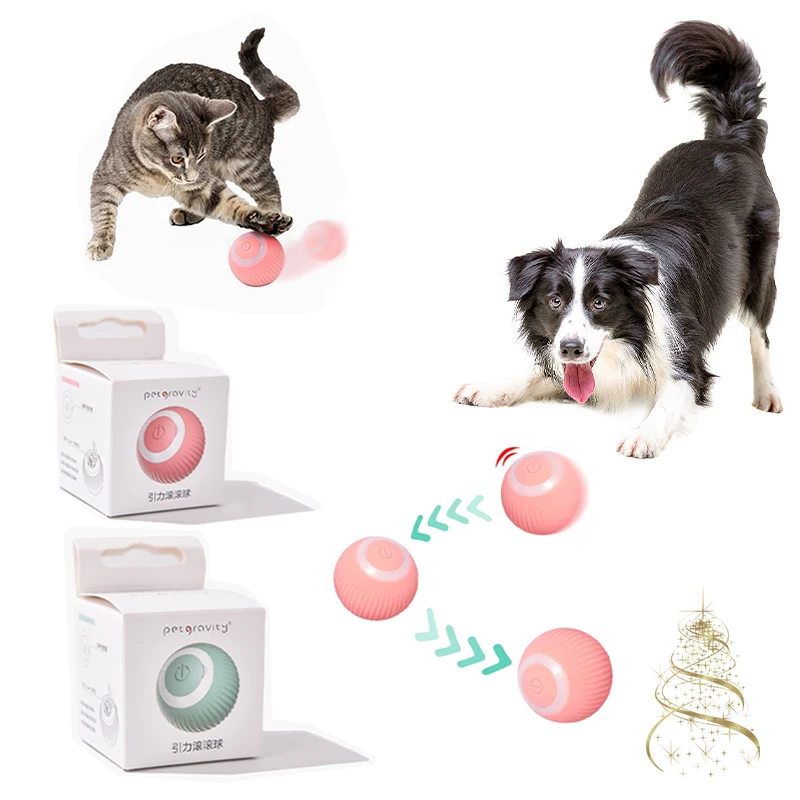 Cat Dog Toy Smart Automatic Rolling Ball Electric Pet Toys For Cats