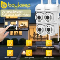BoyKeep – caméra de sécurité WiFi sans fil 3MP, étanche IP54, vision nocturne couleur, moniteur de vidéosurveillance domestique, 1 à 4 pièces 1
