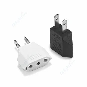 US ปลั๊กไฟฟ้าอะแดปเตอร์ยุโรป EU ไปยัง US America จีน CN แคนาดา CA Travel Adapter 2Pin ปลั๊กประเภท A Converter Power Adapter 1