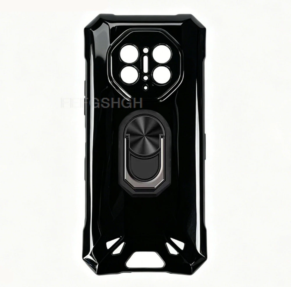 Enhanced Back Ring Holder Bracket Phone Case - TPU Soft Silicone, 6.78