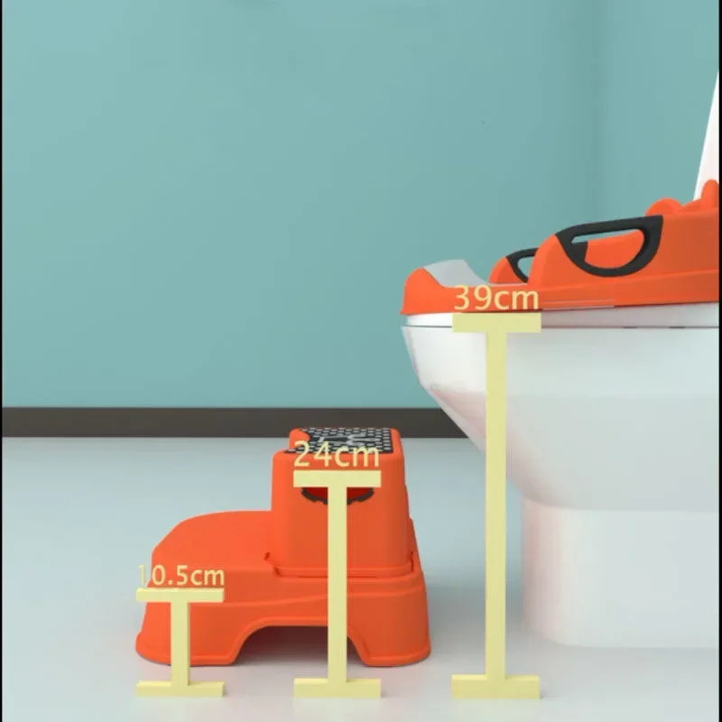 Two Step Kids Step Stools Toilet Potty Training Stool Versatile Toddler Stool for Bathroom Kitchen-Non Slip Comfort and Safety step stool