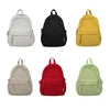 School Backpack Solid Color Shoulder Bag Large Capacity Bookbags for Girl Student Corduroy Rucksack Versatile Book Bags 1