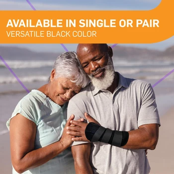 Supportive and Adjustable Black Wrist Brace for Maximum Pain Relief - Comfortable Brace for Carpal Tunnel, Tendonitis, and Arthr 6