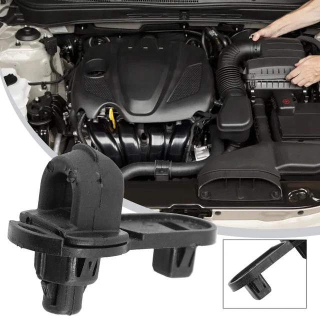 Clip Per Cofano Nissan Qashqai J11, NV200, Rogue Sport - Ricambio 65773-CY00B, Nero - Foto 2