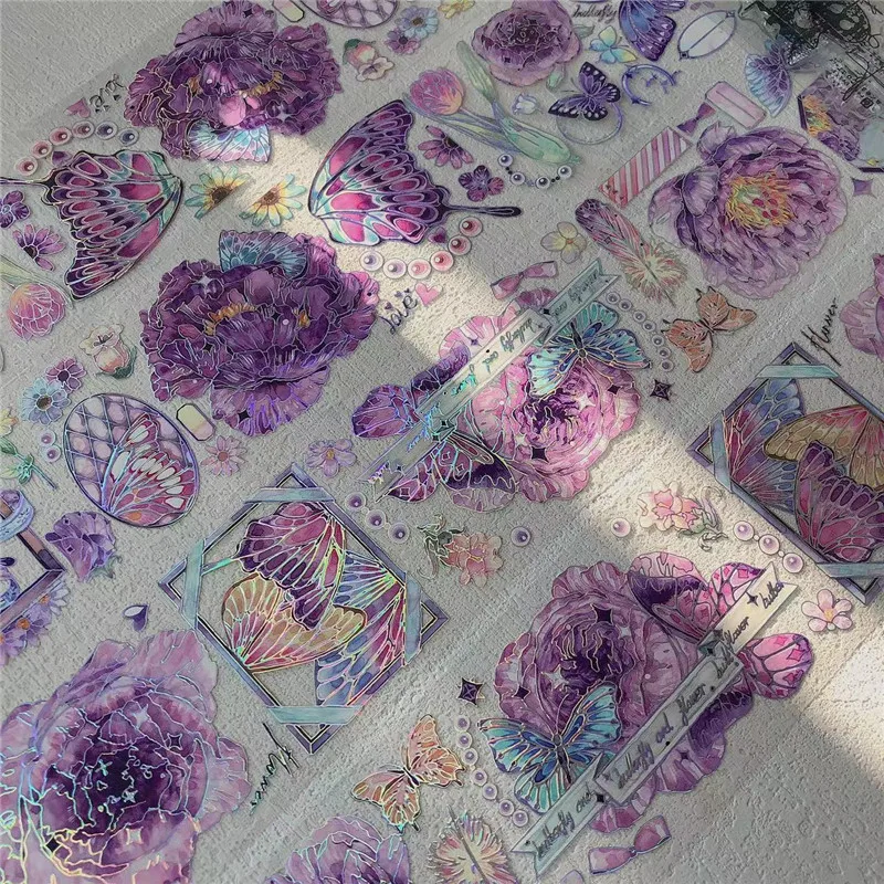 

1. Яркий лазер-наклейка с рисунком Галактики для изготовления карт своими руками, скрапбукинга