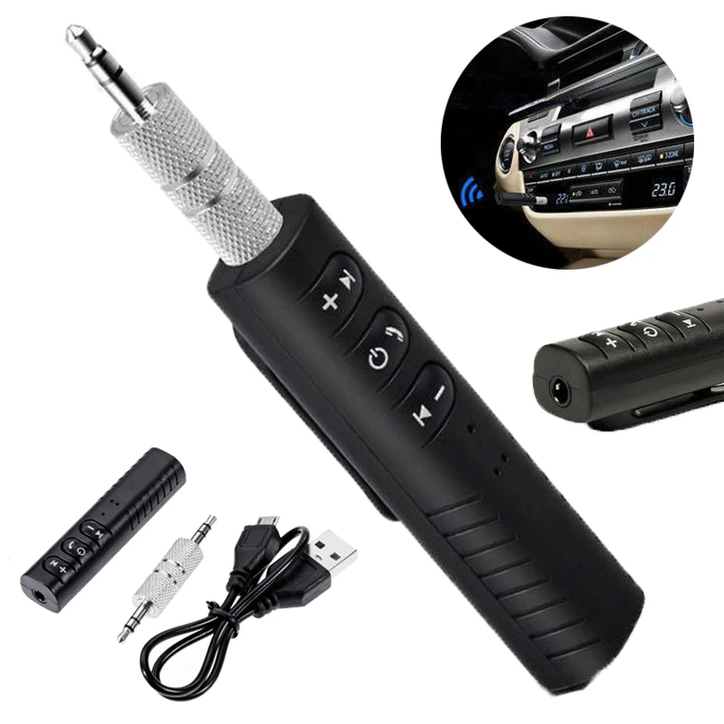 

Wireless Bluetooth 5.0 Receiver Transmitter Adapter 3.5mm Jack Car Music Audio Headphone Reciever Handsfree Accessories 3Pcs/set