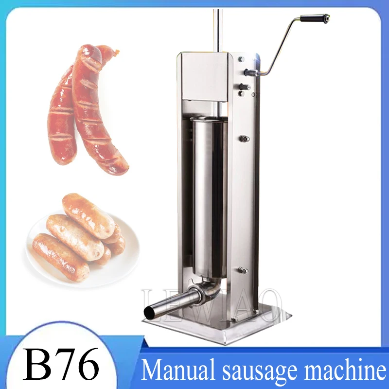 

5 л наполнитель для сосисок ручная машина для наполнения сосисок из нержавеющей стали машина для наполнения сосисок