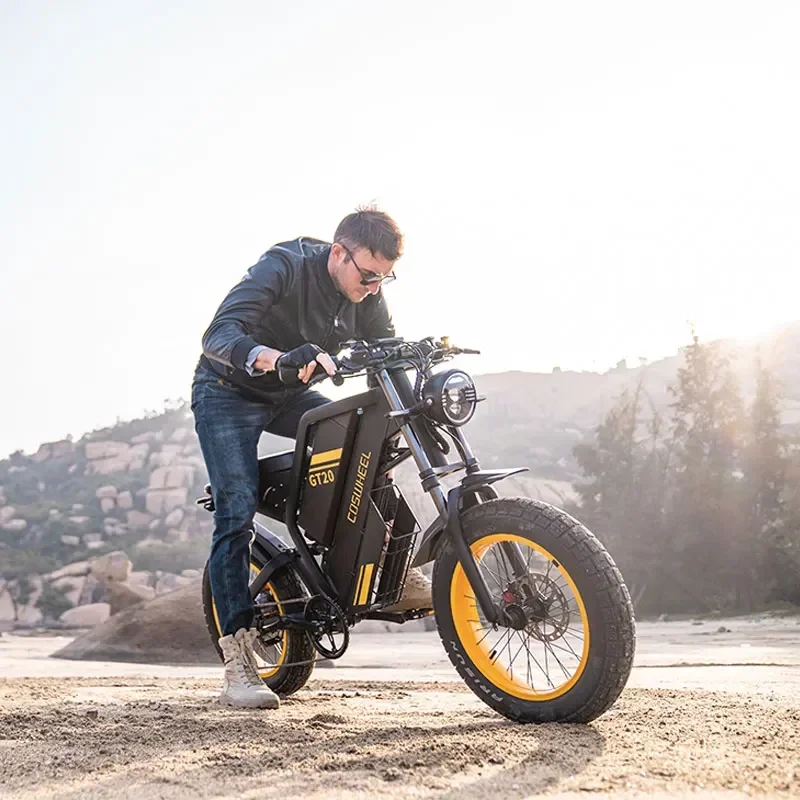 Electric Motorcycle Coswheel GT20 Pro 3000W Motor 48V 40AH Max 145 Miles Fat Tire Mountain Electric Bike Adult Off-Road bicycle