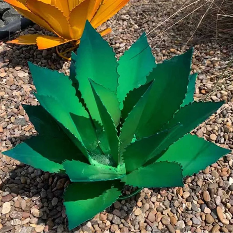 

Популярная деревенская ручная роспись, металлическая Агава, текила, деревенская скульптура, сделай сам, орнамент для сада