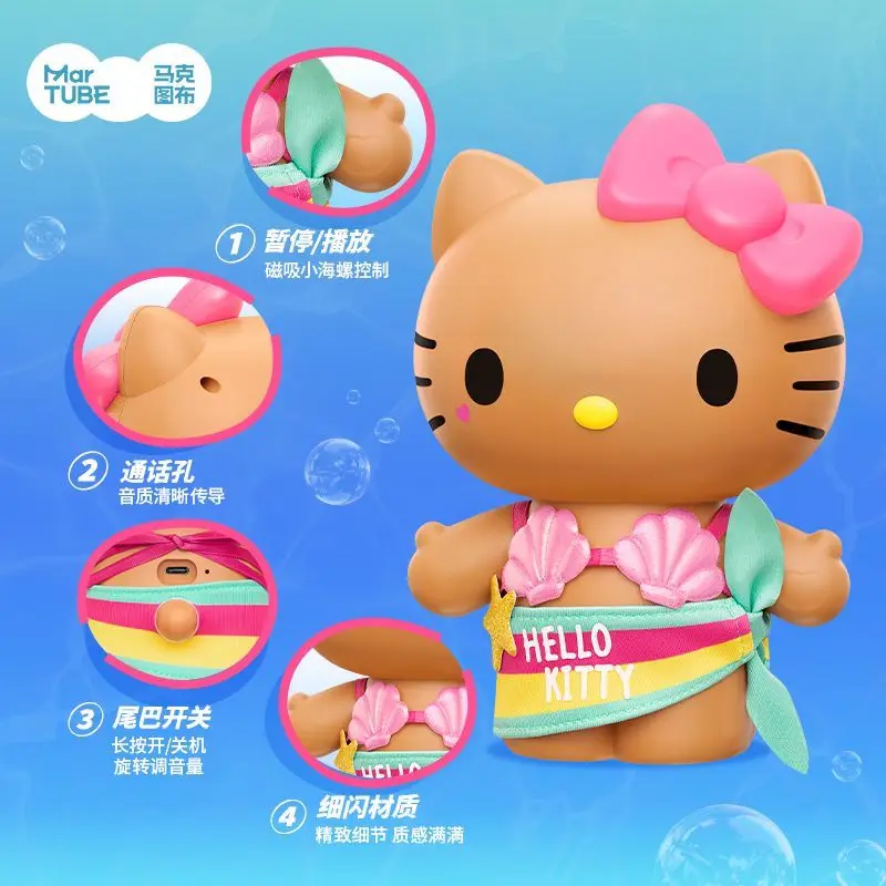 New Sanrio Hello Kitty Bluetooth Speaker Summer Surfing Series