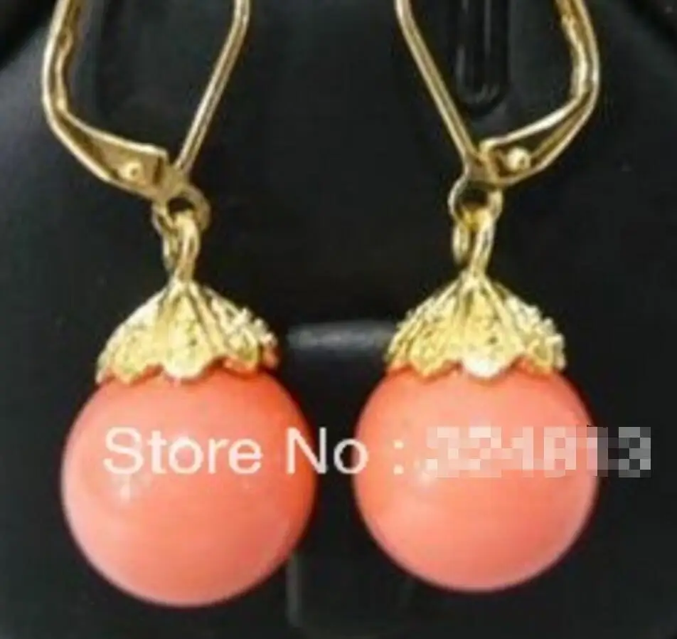 

The Beautiful Tibet coral Earring #
