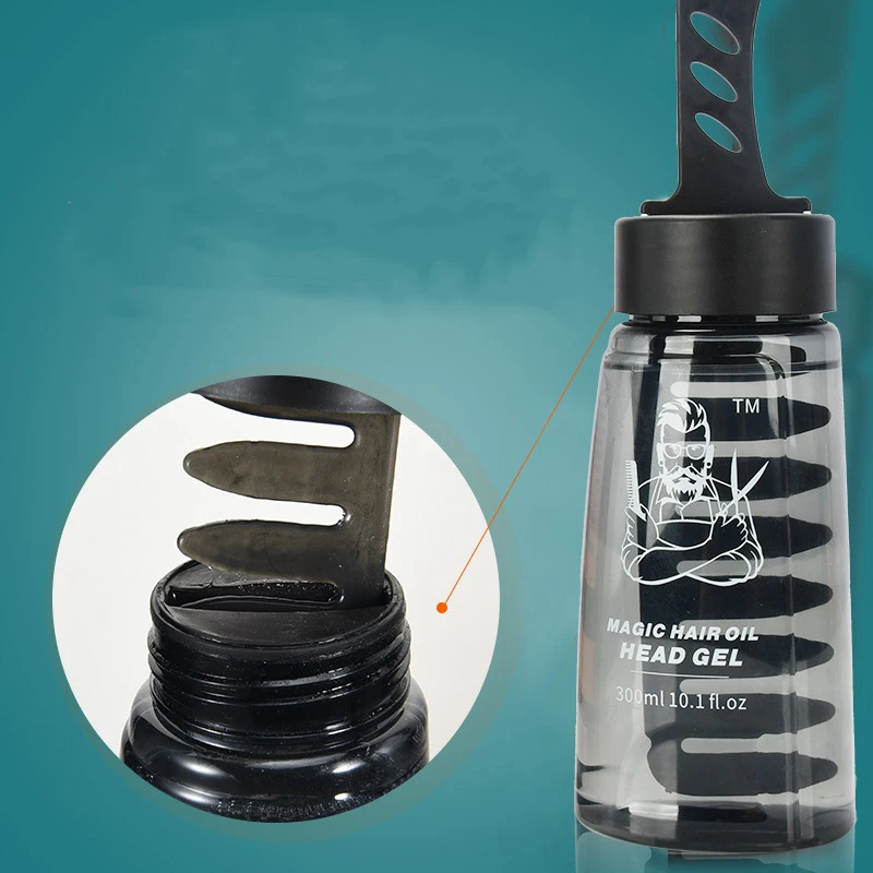 Men's Styling Gel, a Comb to Set, Cool Men's Back Hair, Wash-Free, Refreshing Non-Sticky, Long-Lasting Styling