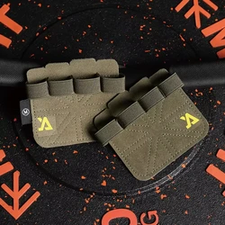 Enhanced Fitness Grip Gloves - Non - Slip Wear - Resistant Cowhide for Weightlifting and Workout Support (Green)