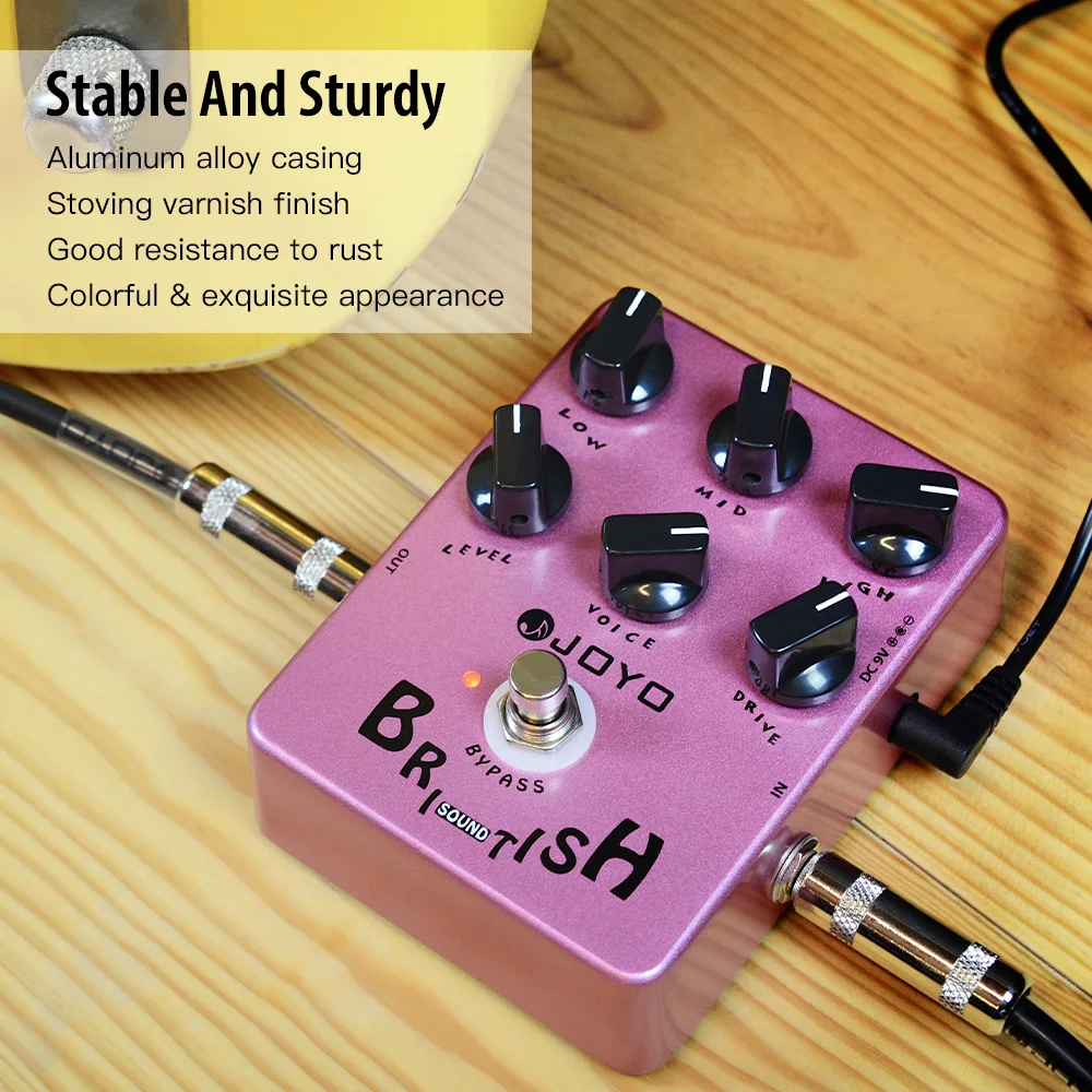 JF-16 BRITISH SOUND Overdrive Guitar Pedal Delivers Warmth and Harmonic Overdriv