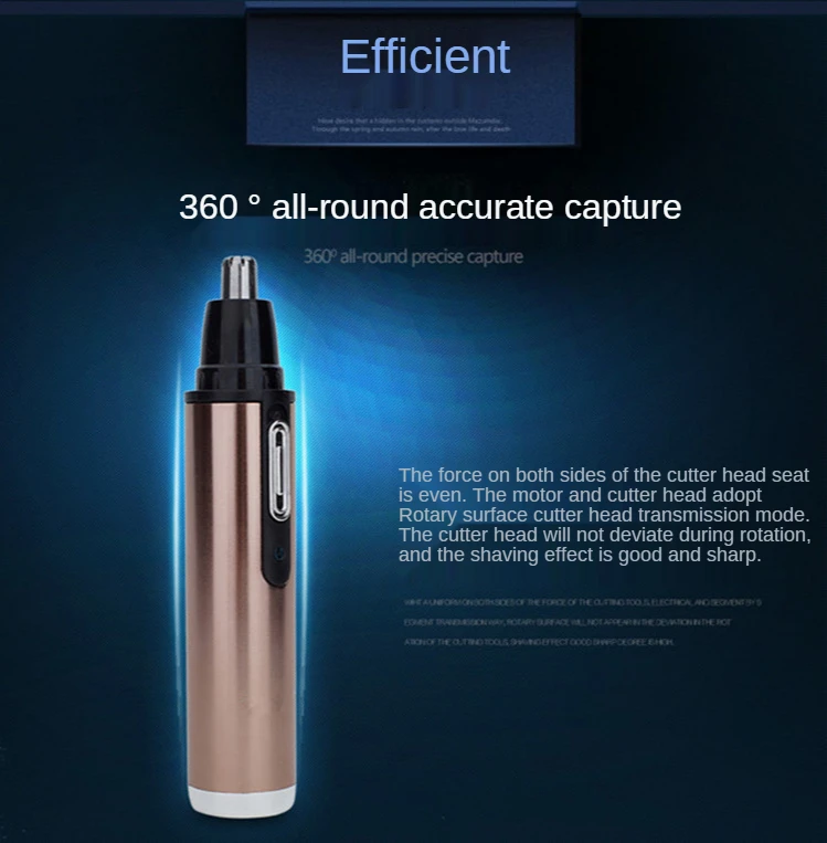 Ear Nose Hair Trimmer Men's Rechargeable Electric Shaver Trimmer Rechargeable Nose Hair Trimmer Electric Removal Clipper Razor