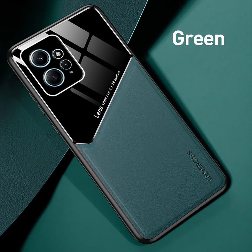Auto Magnetische Houder Lederen Case Voor Xiaomi Redmi Note 12 4G 6.67 "2023 Readmi Redme Note12 Camera Schokbestendig telefoon Cover Fundas_voghion.com