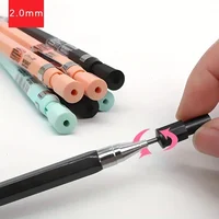 9pcs/set Mechanical Pencil Set Drawing Painting 2.0mm Automatic Pencil 2B Lead Refill Set Supplies Office Writing Stationery 2
