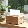 Creative pleated kraft paper waterproof tissue box modern designer storage napkin bag home desktop decoration 2