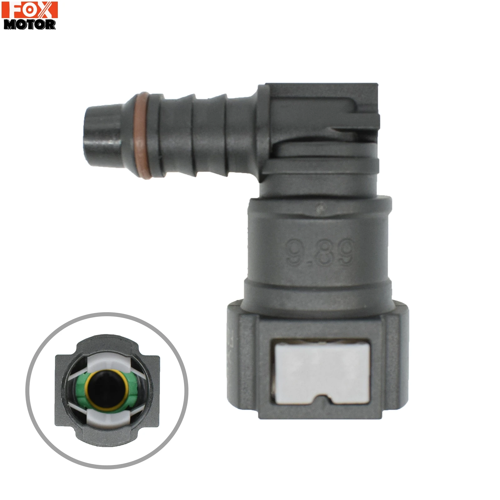 Hose Coupler 9.89 8mm Car Fuel Line Elbow Hose Coupler Nylon Motorcycle Hose Coupler Quick Release Connect Connector Car Accessories Fitting
