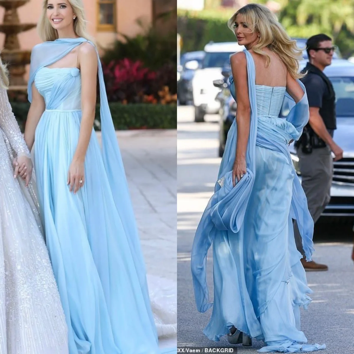 

Fashion One Shoulder Blue Chiffon Floor Length فساتين السهرة vestidos de fiesta فساتين سهره evening dresses