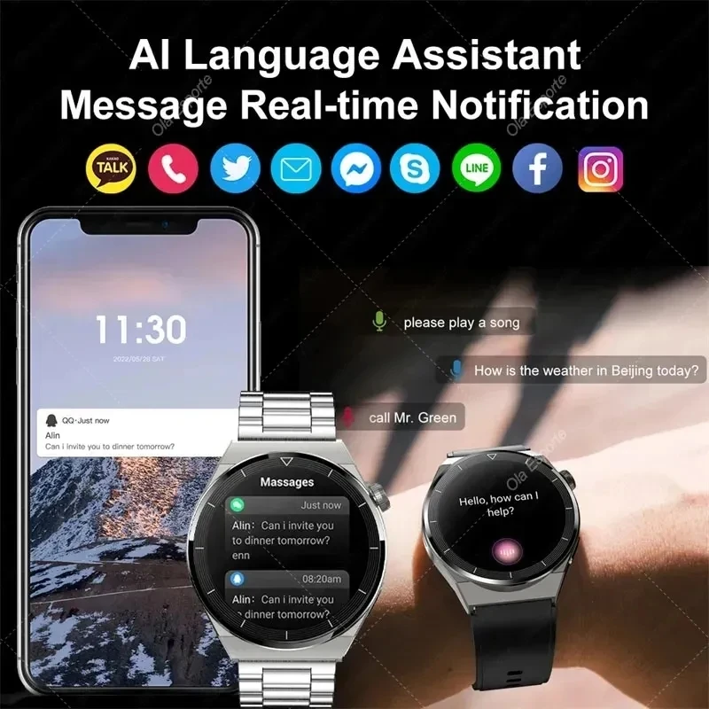  AMOLED Ʈġ,  ȭ, ɹڼ, GPS,  Ʈġ, IOS, ȵ̵, PK, Watch6Pro, HelloWatch3Plus, 