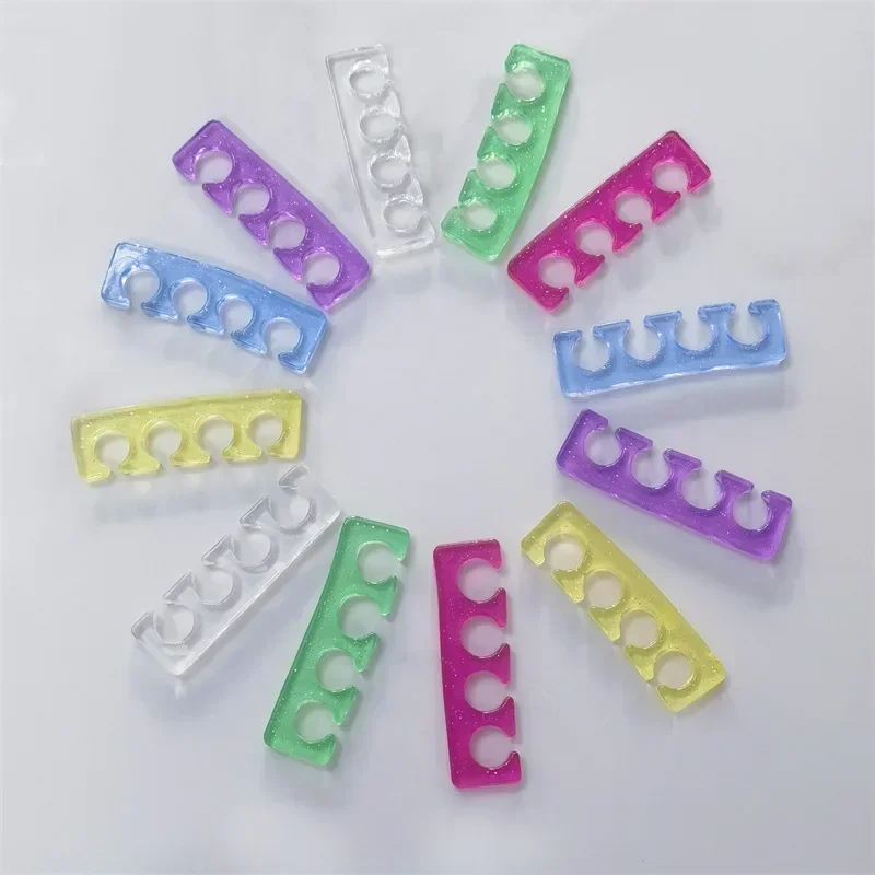 Soft Silicone Manicure Pedicure Nails Finger Separator Flexible Finger Toe Spacer Separation Straighteners Nail Splitter