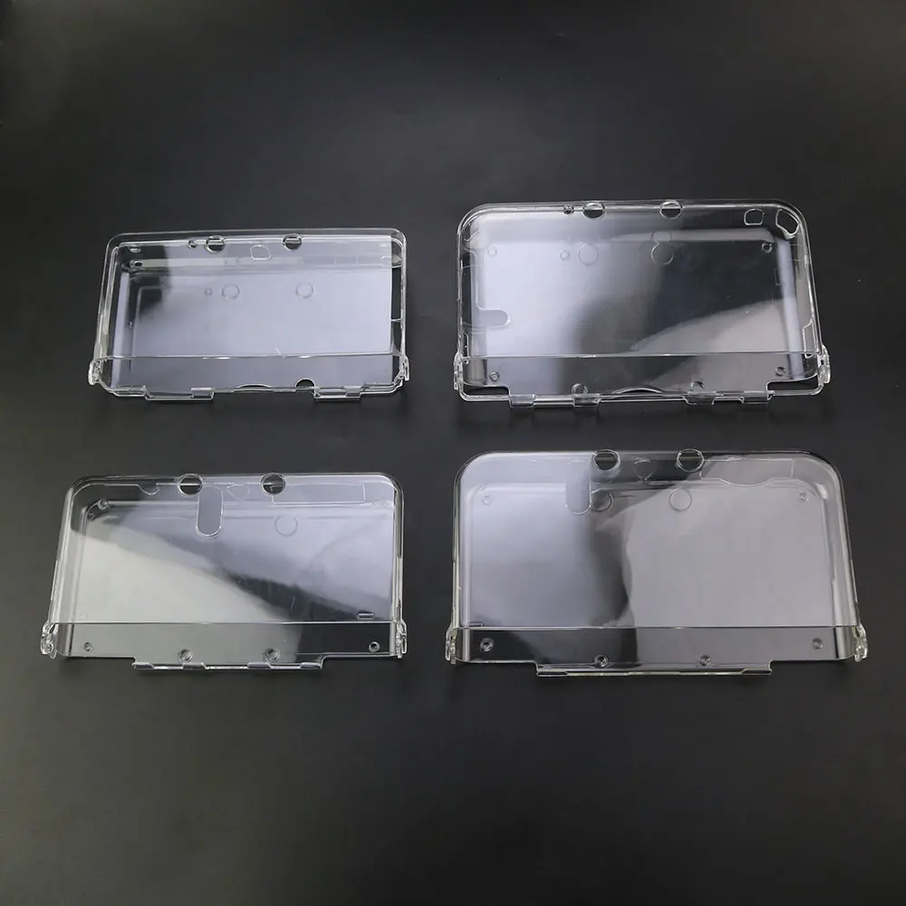 JCD 대량 플라스틱 투명 크리스탈 보호 하드 쉘 스킨 케이스 커버 3DS 새로운 3DS XL LL NDSL NDSI XL LL 콘솔