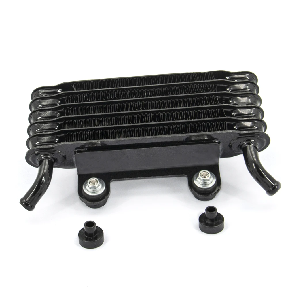 High Quality Black 6 Rows Motorcycle Oil Cooler Suit for Honda Yamaha 200mm Modified Motorcycle and Car Accessories