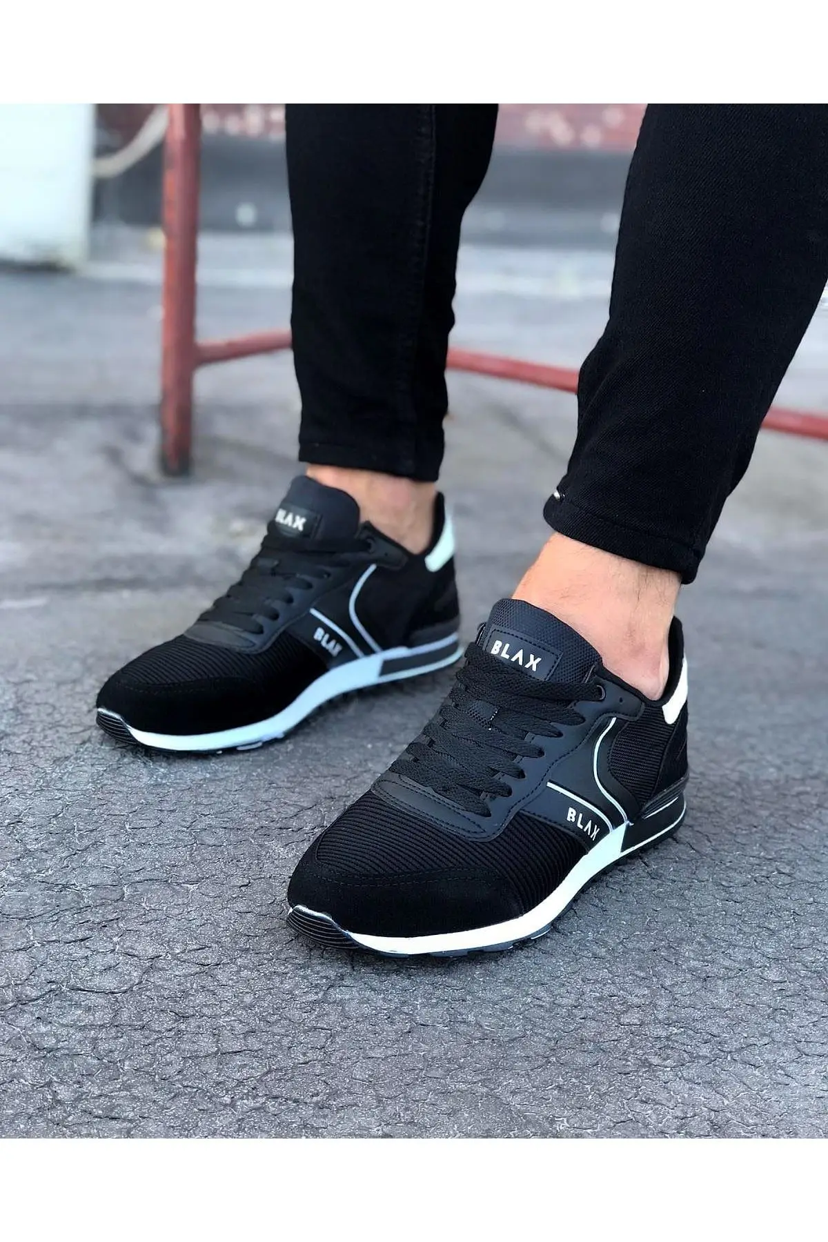 Wagoon WG014 black men's sneakers