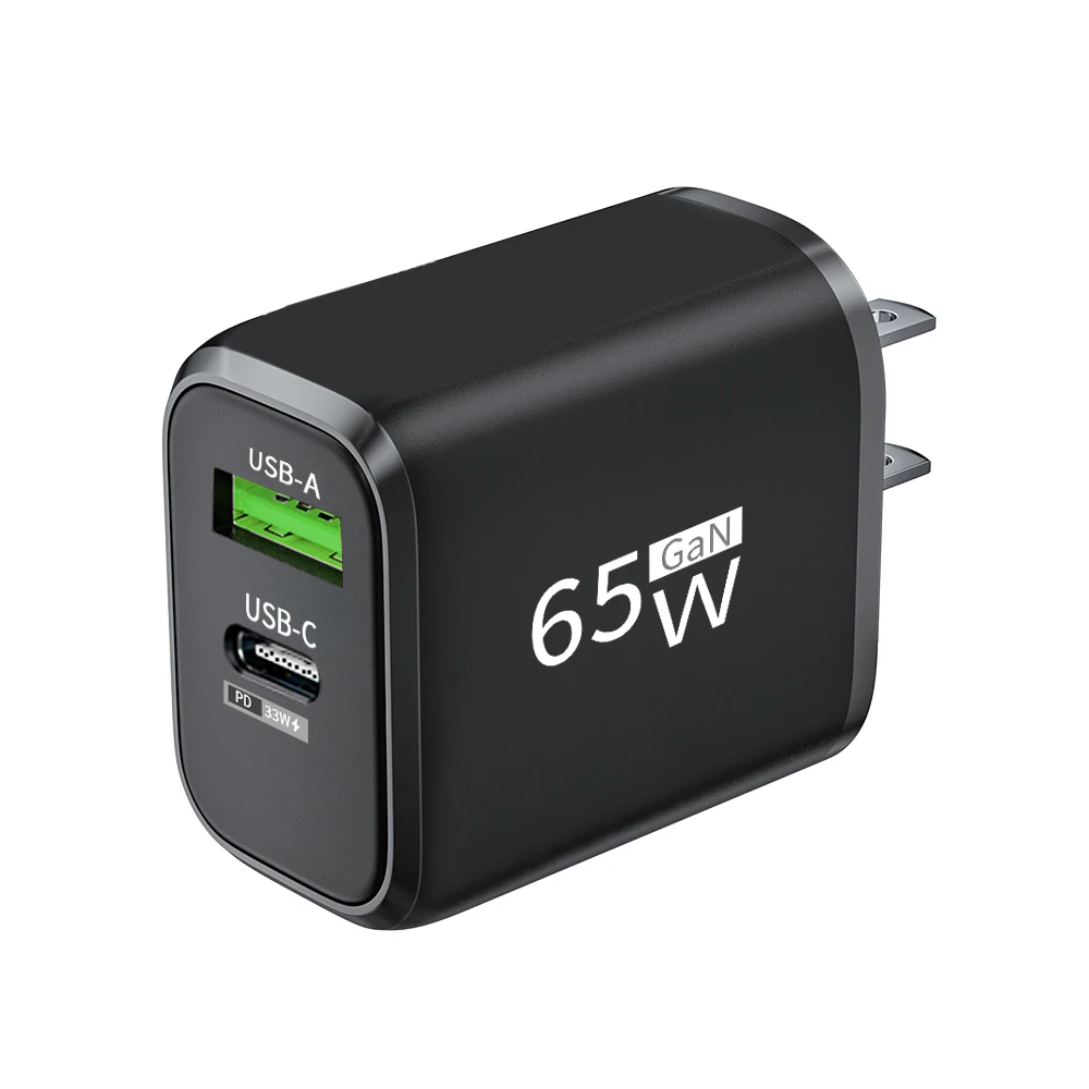 USB Charger 65W GaN Type C Fast Charging PD Power Adapter Quick Charger 3.0 For iPhone 15 Xiaomi POCO Samsung Oneplus