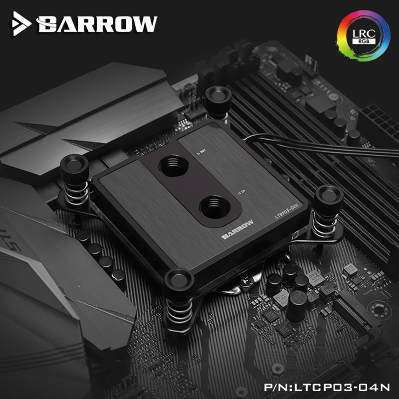Microaterway do Jato do Bloco de Água da Cpu do Carrinho de Mão para Amd Intel Lga115x 1200 1700 Intelx99 X299 Radiador 5v 3pin Argb Iluminação Sincronização Aura Ventiladores e resfriadores - Imagem 2
