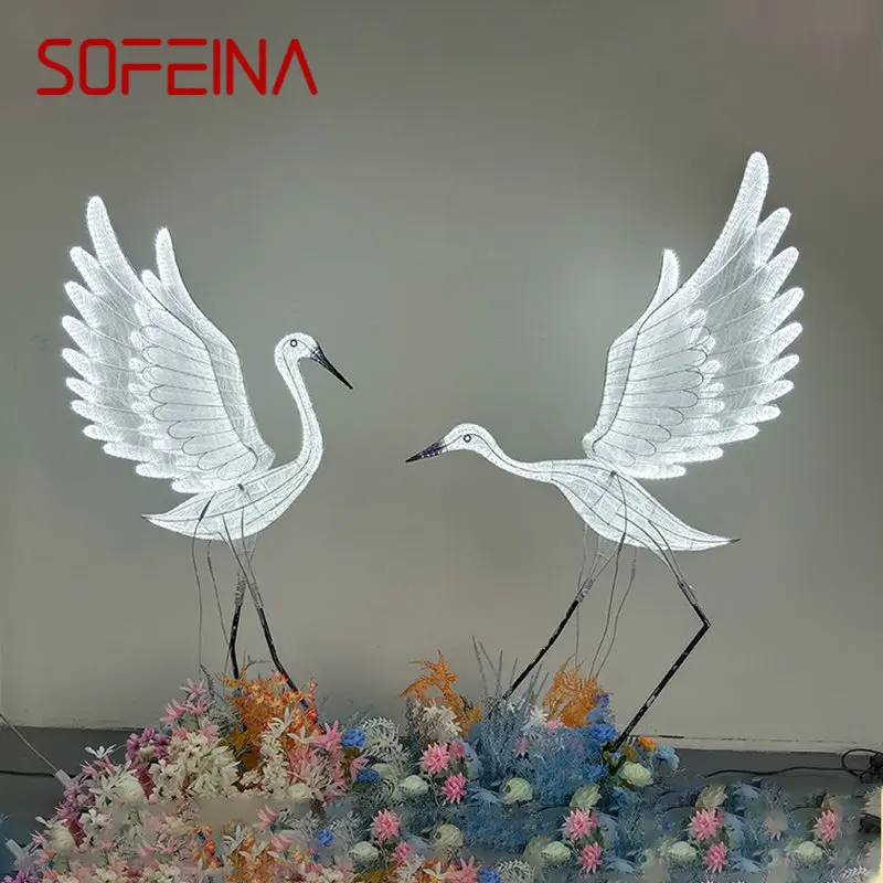 

SOFEINA Modern LED Light for Party Stage ShiningRoad Lead Egret edding Decoration Lamp