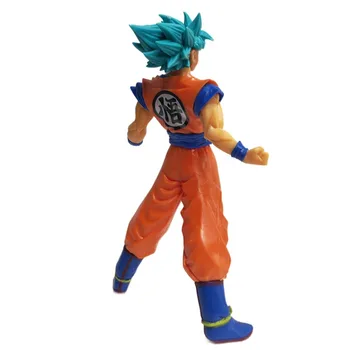Dragon Ball Super Anime Figurine Model Saiyan Blue Goku 18cm Height Action Figure DBZ Figures PVC Statue Collection Toy Figma