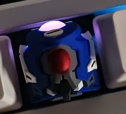 Cute Kawaii Neon Genesis Evangelion Keyboard Keycaps - Creative Cartoon Design Holiday Gift (GRAY)