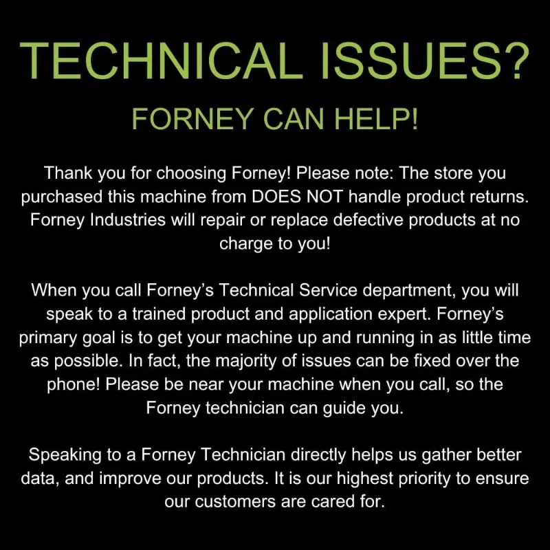 FORNEY Easy Weld 140 MP, Multi-Process Welder 4