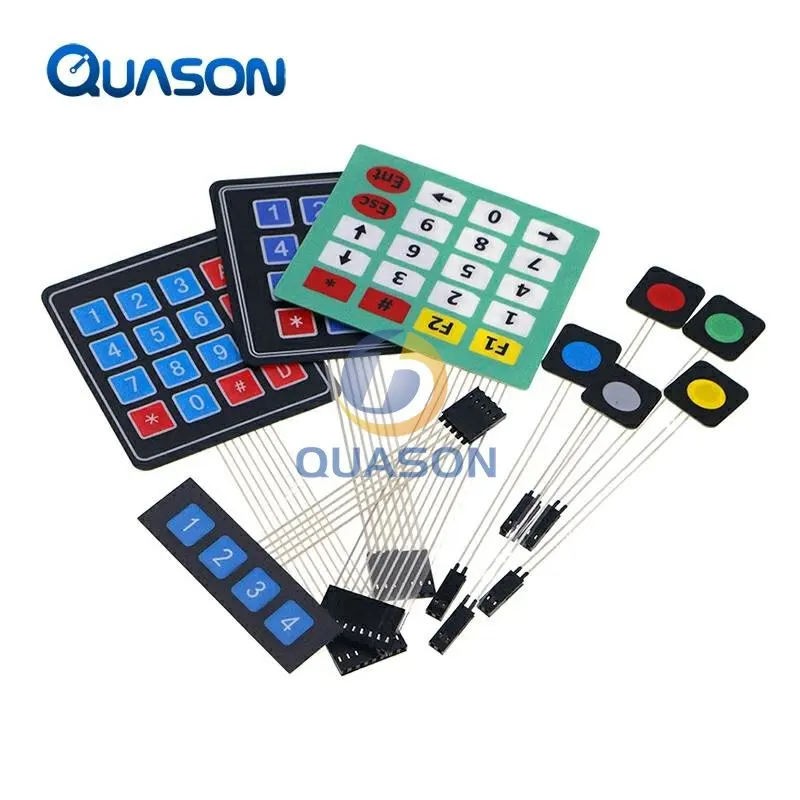 1*2 3 4 5 Key Button Membrane Switch 3*4 4X5 Matrix Array Keyboard 1X6 ...