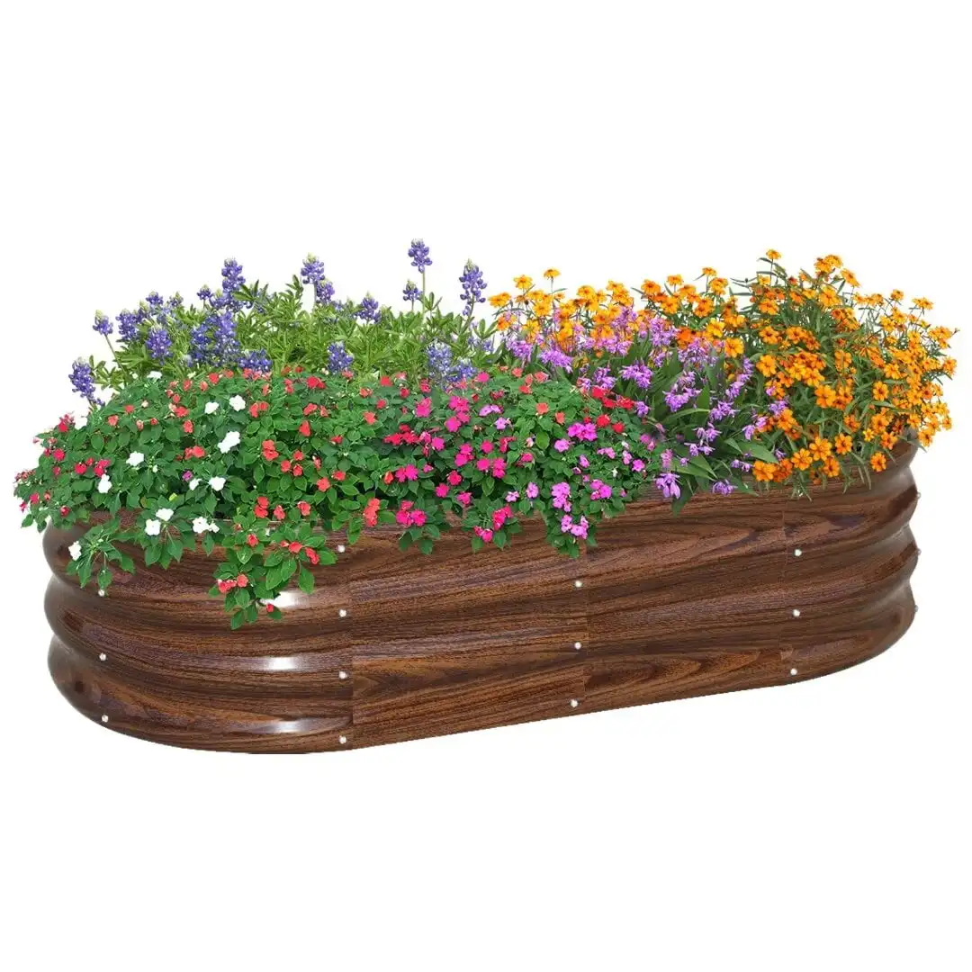 

Raised Garden Bed, 4x2x1ft Outdoor Raised Beds Kit for Planting Plants, Brown