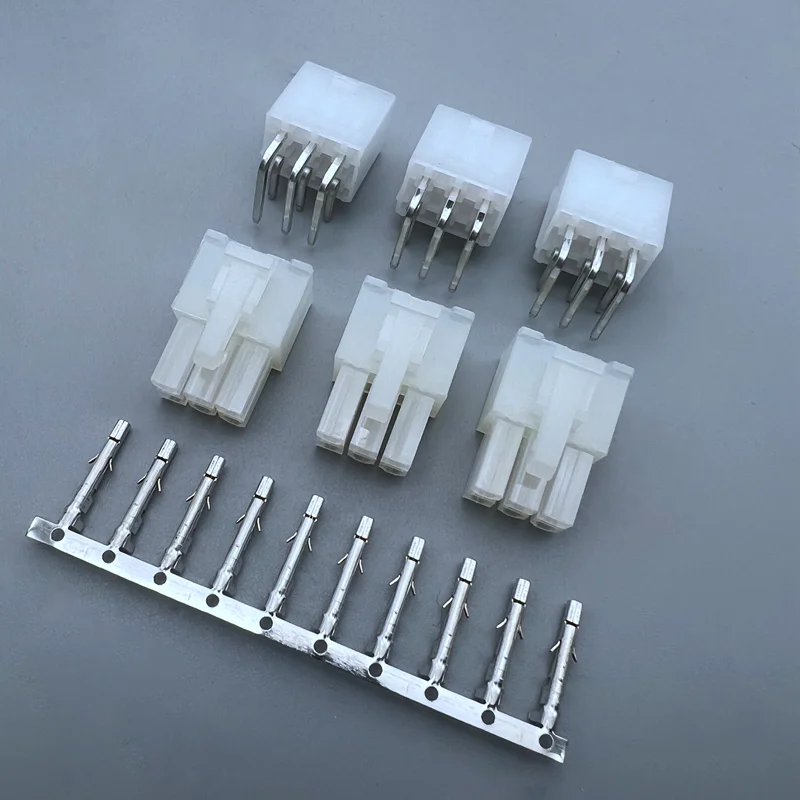

20 sets 6 Pin/way 4.2mm Curved needle 5557&5569 wire terminals electrical connector plug for PCB/CPU/car/motorcycle wholesale