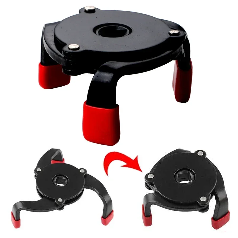 One-way Tool With Non-slip Edging Oil Core Removal Ball Oil Filter Three-jaw Wrench Head Filter Wrench Car Truck Repair Tool