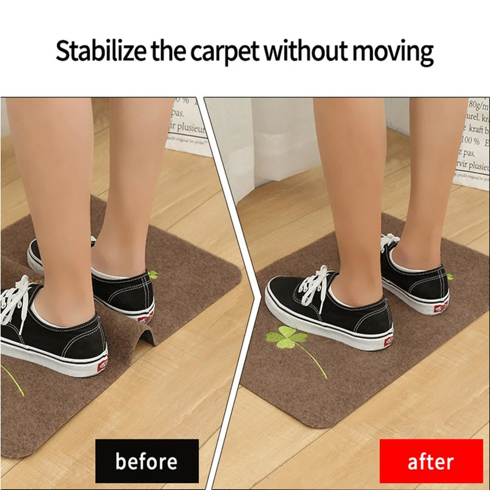 4Pcs8pcs/set Triangle Washable Reusable Rug Gripper Anti-skid Rubber Mat  Non Slip Patch Tape for Tile Floors Carpets Corners Pad - AliExpress