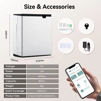 Diffuseur de parfum NAMSTE 800ML, machine à parfum intelligente avec minuterie pour la maison, l'hôtel, le spa, diffuseur d'arômes 1500m³, purificateur d'air électrique 4