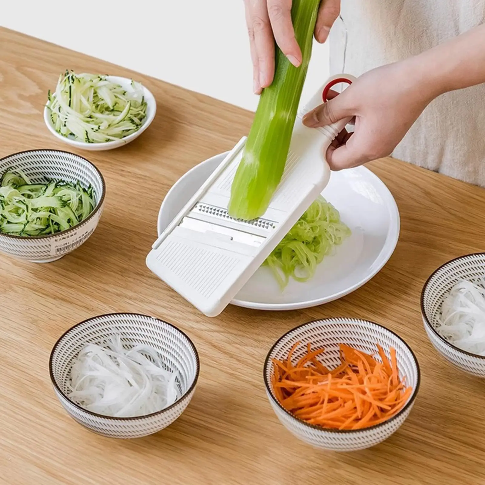 Cabbage Grater Salad Shavings Slicing Vegetable Shredder Stainless Steel Blades Veggie Chopper for Speedy Slicing Salad