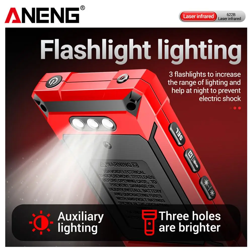ANENG Ʈ Ƽ True RMS ڵ  9999 īƮ, DC AC  Ƽ  а,   ׽ , 622B