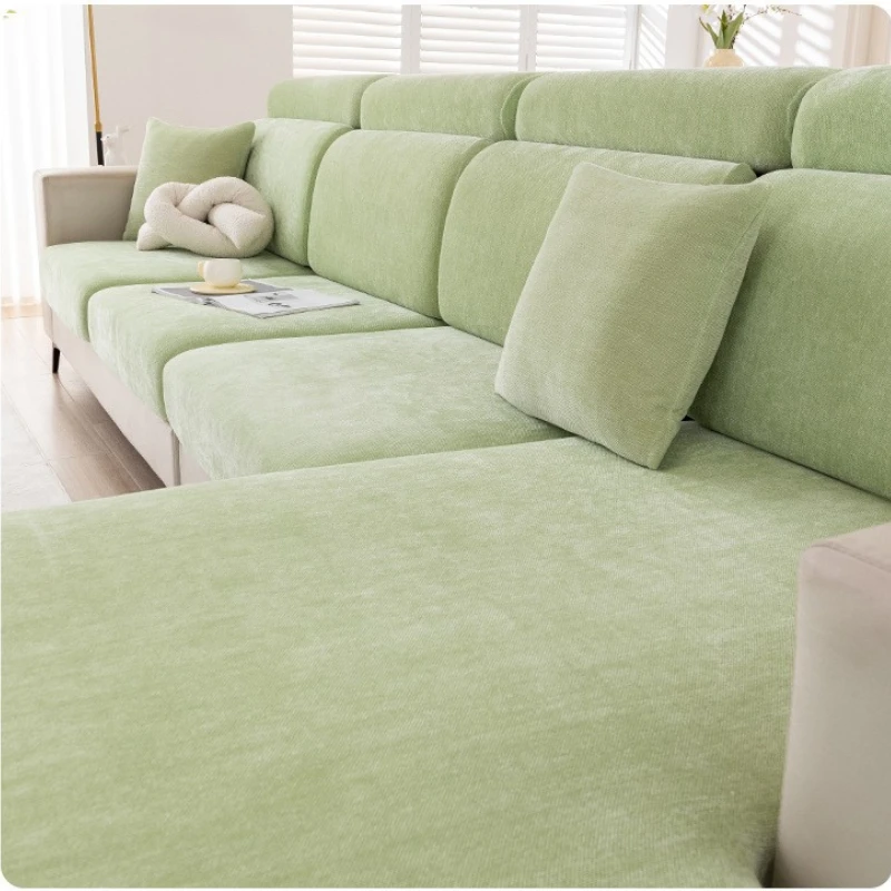 Elegant Universal Elastic Sofa Cover - Chenille Slipcover for Living Room Furniture