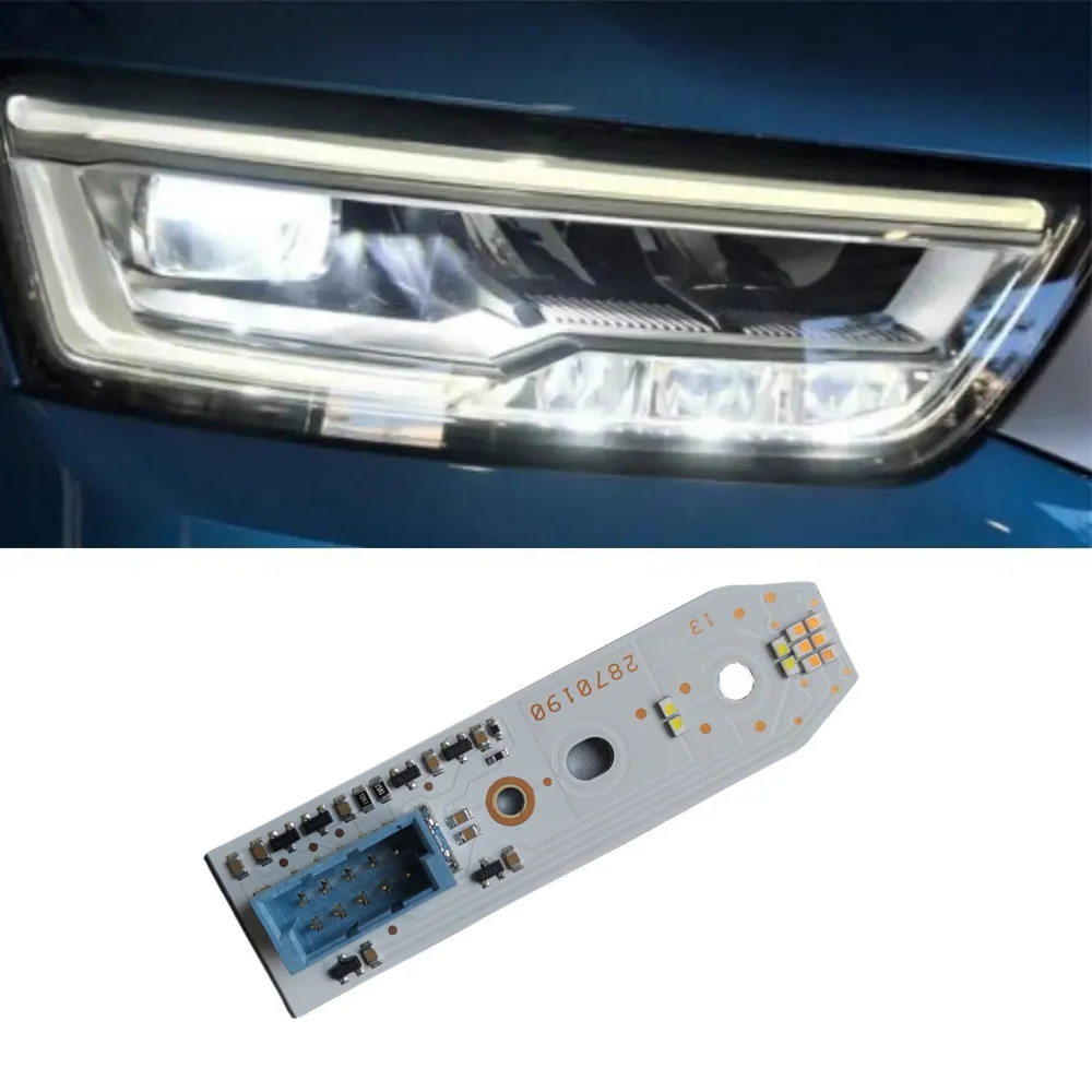 

New For 2017-2019 Audi Q3 LED Headlight Daylight Replace 001.007.0600 8U0941475E Daytime Running Light Led Chips Angel Eyes DRL