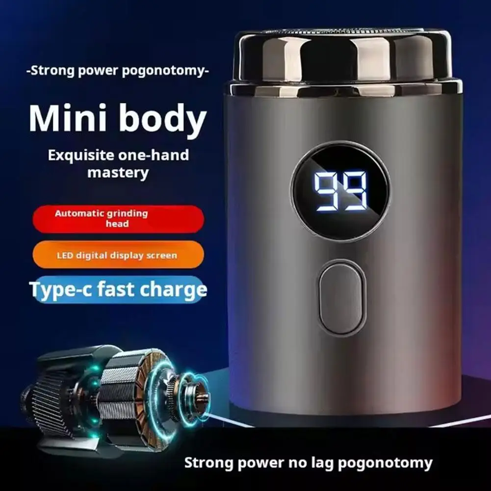 Mini rasoio elettrico da uomo rasoio portatile da viaggio_voghion.com