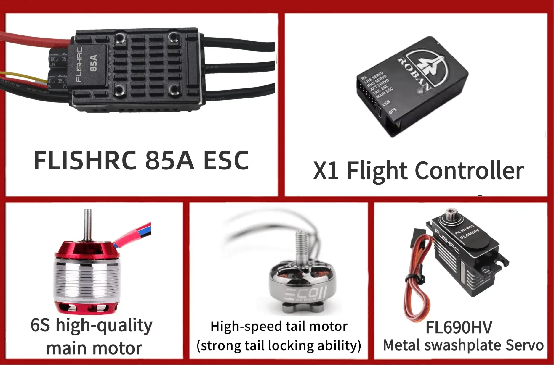 FL500 V2 FLISHRC Roban UH-1N Bell 212 500 Size Helicopter ScaleTow