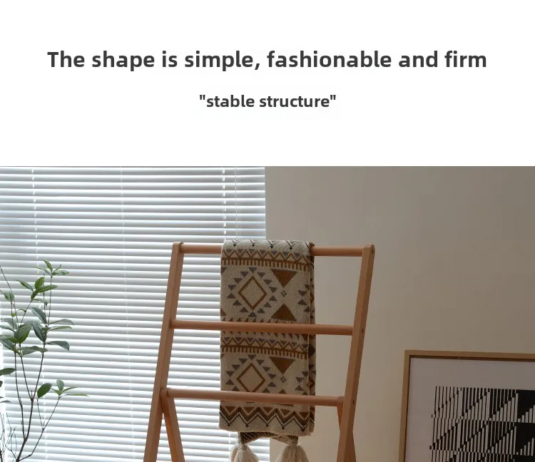 Japanese Style Solid Wood Clothes Hanger Creative Bedroom Bedside Pants Rack Attractive Clothes Storage Folding Stand Hat Shelf