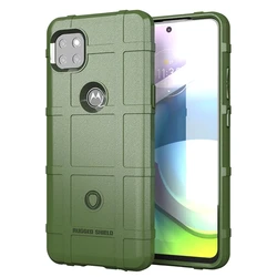 Durable Soft Shield Anti-Knock Matte Back Cover for Motorola Moto G 5G and One 5G Phones (Army green)