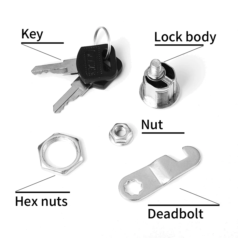 lock com 2 chaves mailbox lock gaveta cam lock 18mm 5 conjuntos 04